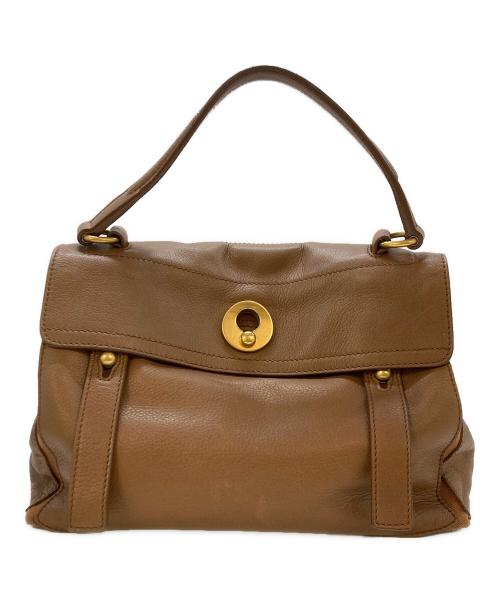 Yves Saint Laurent（イヴサンローラン）Yves Saint Laurent (イヴサンローラン) ミューズトゥー ハンドバッグ ブラウン サイズ:実寸サイズをご参照下さい。の古着・服飾アイテム