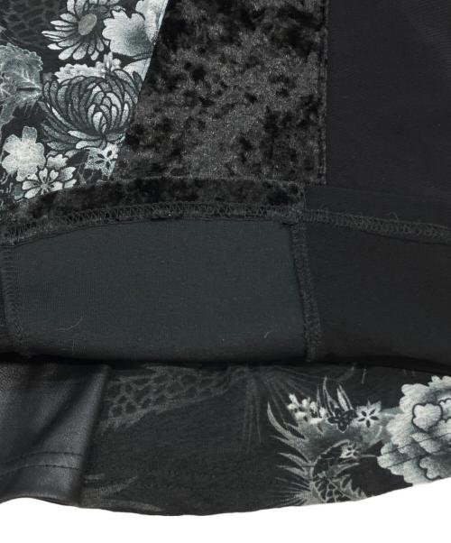 OZZON（オッズオン）OZZON (オッズオン) レースアップロングスカート ブラック サイズ:不明の古着・服飾アイテム