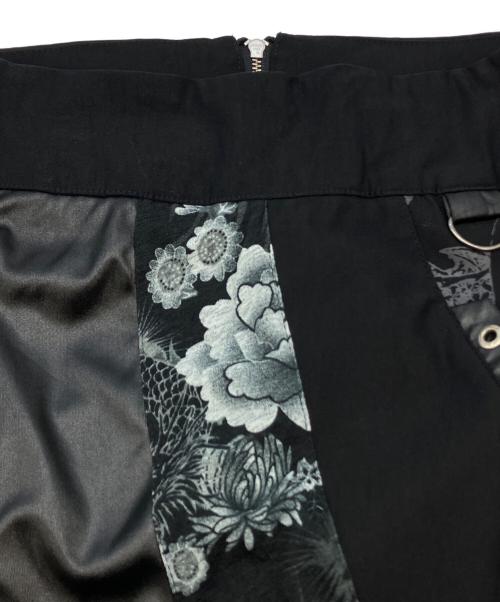 OZZON（オッズオン）OZZON (オッズオン) レースアップロングスカート ブラック サイズ:不明の古着・服飾アイテム