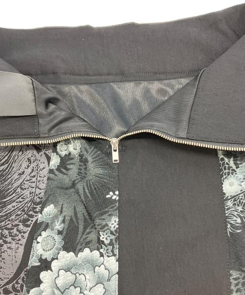 OZZON（オッズオン）OZZON (オッズオン) レースアップロングスカート ブラック サイズ:不明の古着・服飾アイテム