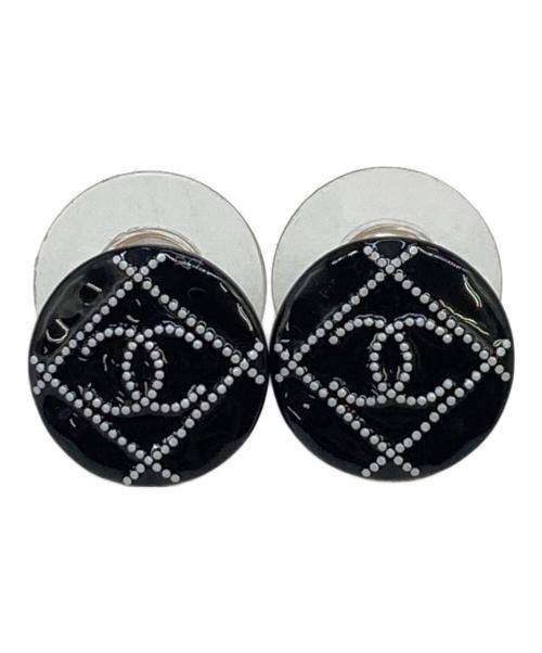 CHANEL（シャネル）CHANEL (シャネル) ドットココマークピアス ネイビーの古着・服飾アイテム