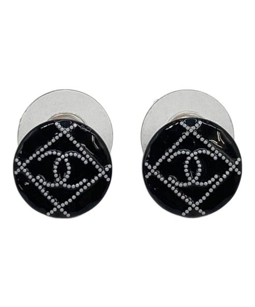 CHANEL（シャネル）CHANEL (シャネル) ドットココマークピアス ネイビーの古着・服飾アイテム