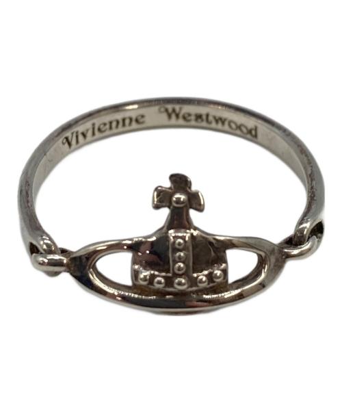 Vivienne Westwood（ヴィヴィアンウエストウッド）Vivienne Westwood (ヴィヴィアンウエストウッド) オーブプレートリング シルバー サイズ:SIZE XSの古着・服飾アイテム