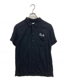 RUDE GALLERY（ルードギャラリー）の古着「刺繍アロハオープンカラーシャツ」｜ブラック