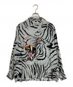 WACKO MARIA×TIM LEHIワコマリア×ティムリーハイ）の古着「TIM LEHI L/S HAWAIIAN SHIRT」｜グレー