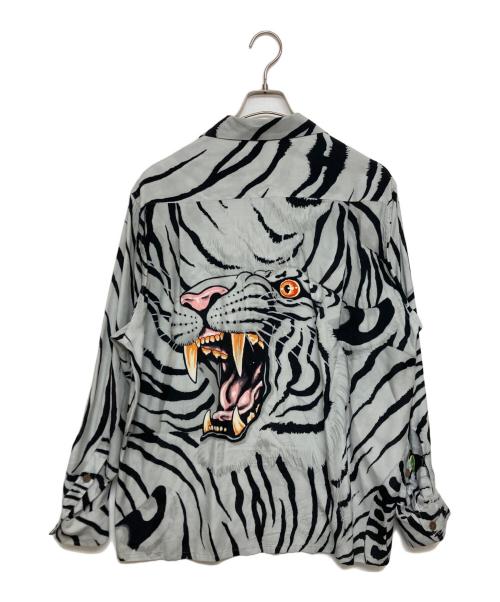 WACKO MARIA（ワコマリア）WACKO MARIA (ワコマリア) TIM LEHI (ティムリーハイ) TIM LEHI L/S HAWAIIAN SHIRT グレー サイズ:SIZE Sの古着・服飾アイテム