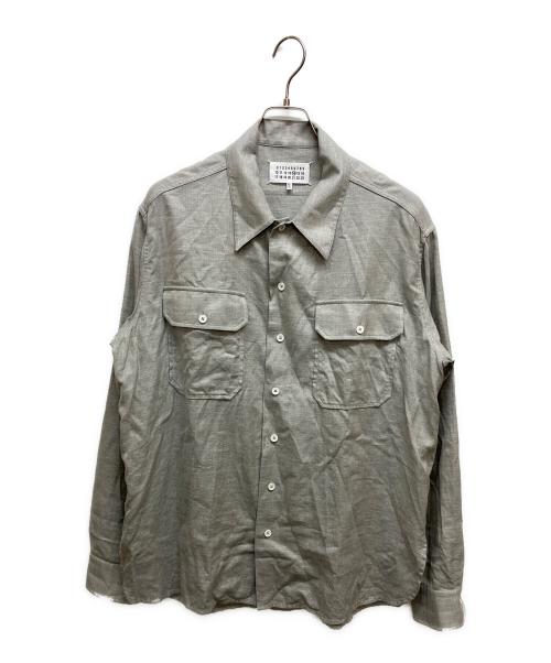 Maison Margiela（メゾンマルジェラ）Maison Margiela (メゾンマルジェラ) ワーカーシャツ グレー サイズ:SIZE42の古着・服飾アイテム