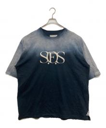 SOUND OF SUNRISE（サウンドオブサンライズ）の古着「S.O.S Sun Faded Like T-shirt」｜ブラック