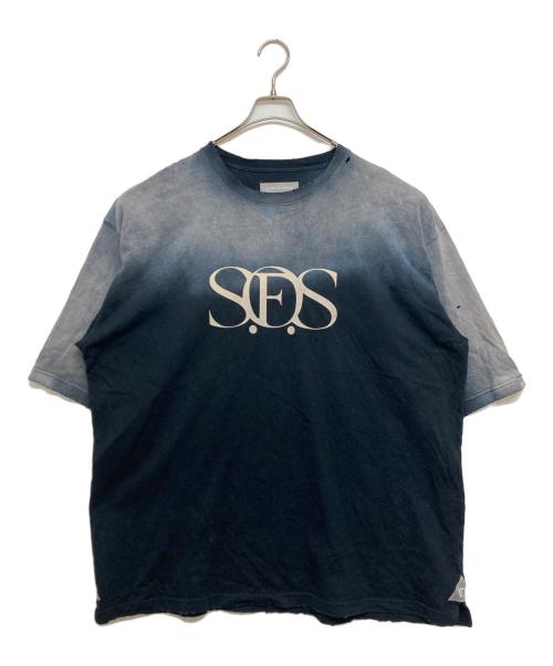 SOUND OF SUNRISE（サウンドオブサンライズ）SOUND OF SUNRISE (サウンドオブサンライズ) S.O.S Sun Faded Like T-shirt ブラック サイズ:SIZE XLの古着・服飾アイテム