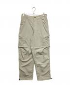 Creek Angler's Deviceクリークアングラーズデヴァイス）の古着「Logo 2way pants デタッチャブルパンツ」｜ベージュ