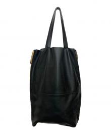 JIL SANDER（ジルサンダー）の古着「サイドジップレザートートバッグ」｜ブラック