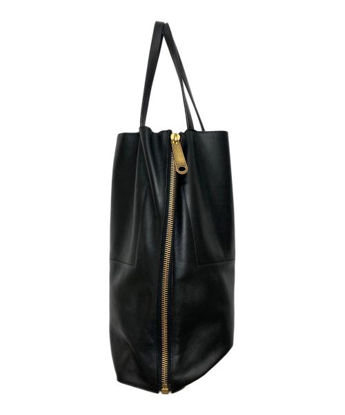 JIL SANDER（ジルサンダー）JIL SANDER (ジルサンダー) サイドジップレザートートバッグ ブラック サイズ:実寸サイズをご参照下さい。の古着・服飾アイテム