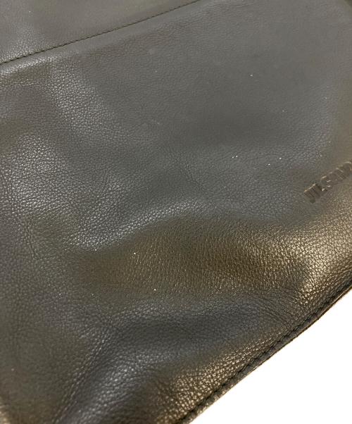 JIL SANDER（ジルサンダー）JIL SANDER (ジルサンダー) サイドジップレザートートバッグ ブラック サイズ:実寸サイズをご参照下さい。の古着・服飾アイテム