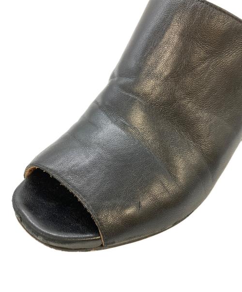 DRIES VAN NOTEN（ドリスヴァンノッテン）DRIES VAN NOTEN (ドリスヴァンノッテン) レザーサンダル ブラック サイズ:SIZE36の古着・服飾アイテム