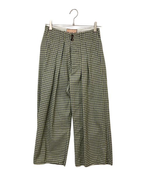 PLAN C（プランシー）PLAN C (プランシー) スラックス グリーン サイズ:SIZE36の古着・服飾アイテム