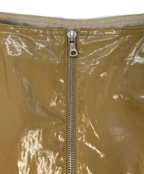 AURALEE（オーラリー）AURALEE (オーラリー) リネン樹脂加工タイトスカート/LINEN ENAMEL LAMINATE SKIRT ベージュ サイズ:SIZE0の古着・服飾アイテム