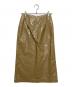 AURALEE (オーラリー) リネン樹脂加工タイトスカート/LINEN ENAMEL LAMINATE SKIRT ベージュ サイズ:SIZE0：8000円