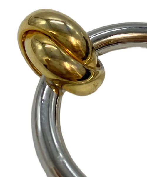 Soierie（ソワリー）Soierie (ソワリー) ゴールド シルバー コンビカラー クロス リング サイズ:8号の古着・服飾アイテム