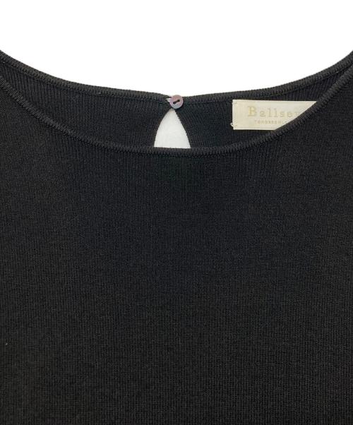 BALLSEY（ボールジィ）BALLSEY (ボールジィ) レースコンビ ペプラムプルオーバー ブラック サイズ:SIZE Sの古着・服飾アイテム