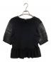 BALLSEY (ボールジィ) レースコンビ ペプラムプルオーバー ブラック サイズ:SIZE S：5000円