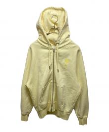 AMI Alexandre Mattiussi（アミアレクサンドルマテュッシ）の古着「ハートAロゴジップパーカー」｜イエロー