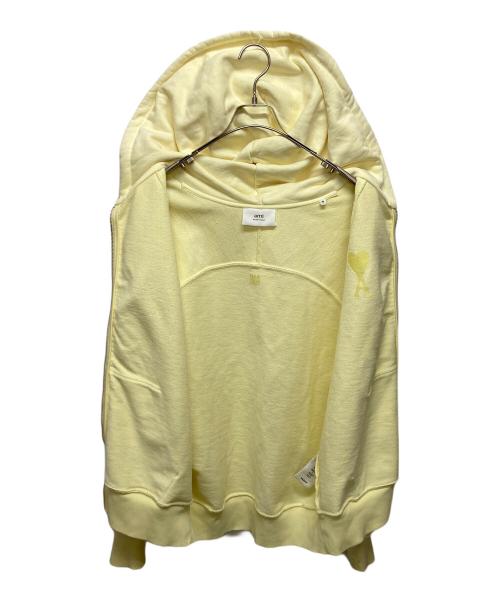 AMI Alexandre Mattiussi（アミアレクサンドルマテュッシ）AMI Alexandre Mattiussi (アミアレクサンドルマテュッシ) ハートAロゴジップパーカー イエロー サイズ:SIZE Mの古着・服飾アイテム