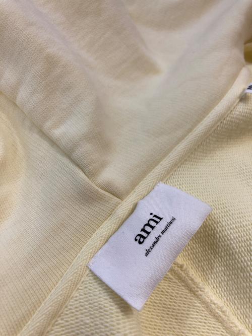 AMI Alexandre Mattiussi（アミアレクサンドルマテュッシ）AMI Alexandre Mattiussi (アミアレクサンドルマテュッシ) ハートAロゴジップパーカー イエロー サイズ:SIZE Mの古着・服飾アイテム