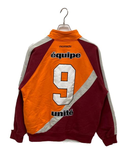 SUPREME（シュプリーム）SUPREME (シュプリーム) Equipe Half Zip Sweatshirt オレンジ サイズ:Mの古着・服飾アイテム