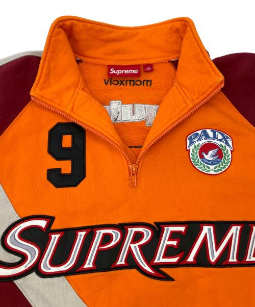 SUPREME（シュプリーム）SUPREME (シュプリーム) Equipe Half Zip Sweatshirt オレンジ サイズ:Mの古着・服飾アイテム