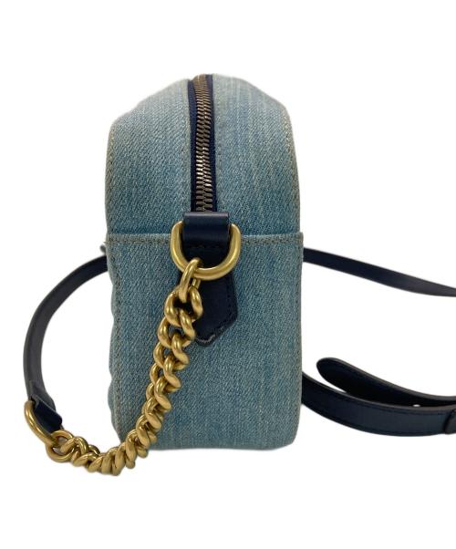 GUCCI（グッチ）GUCCI (グッチ) デニム スモール ショルダーバッグ インディゴ サイズ:実寸サイズを参照してくださいの古着・服飾アイテム