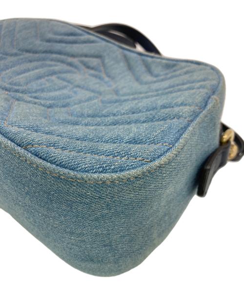 GUCCI（グッチ）GUCCI (グッチ) デニム スモール ショルダーバッグ インディゴ サイズ:実寸サイズを参照してくださいの古着・服飾アイテム