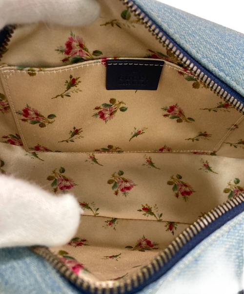 GUCCI（グッチ）GUCCI (グッチ) デニム スモール ショルダーバッグ インディゴ サイズ:実寸サイズを参照してくださいの古着・服飾アイテム