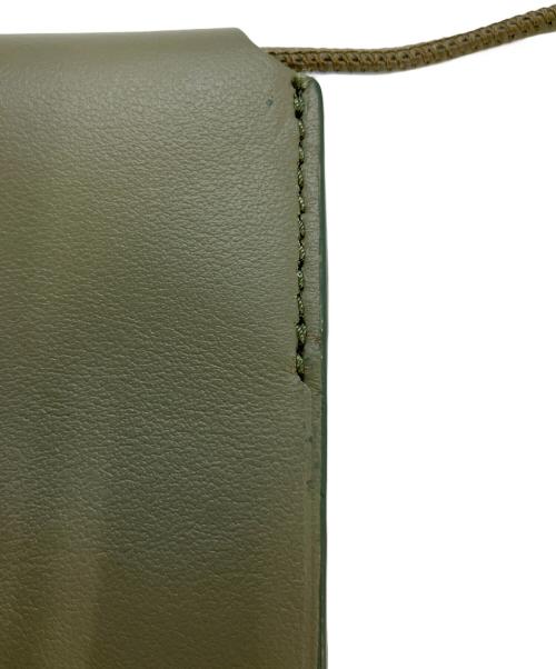 Acne studios（アクネ ストゥディオズ）Acne studios (アクネ ストゥディオズ) レザーネックミニコインケース グリーンの古着・服飾アイテム