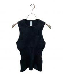CFCL（シーエフシーエル）の古着「FLUTED SLEEVELESS TOP」｜ネイビー