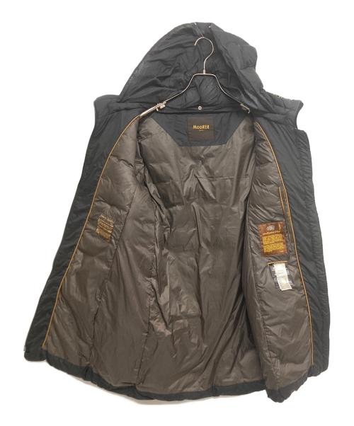 MOORER（ムーレー）MOORER (ムーレー) ツイード切替ダウンコート　OME6205103C ブラック サイズ:SIZE42の古着・服飾アイテム
