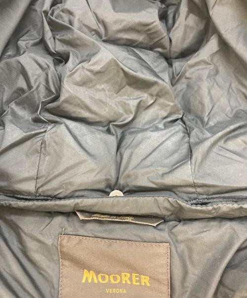 MOORER（ムーレー）MOORER (ムーレー) ツイード切替ダウンコート　OME6205103C ブラック サイズ:SIZE42の古着・服飾アイテム