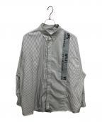 WTAPSダブルタップス）の古着「シャツ BD 01 / LS / CTPL. Broadcloth. Textile. Coolmax. Gps」｜グレー