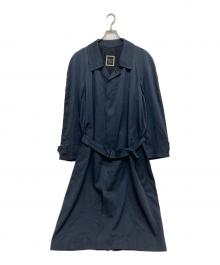 Christian Dior MONSIEUR（クリスチャンディオールムッシュ）の古着「シルクトレンチコート」｜ネイビー