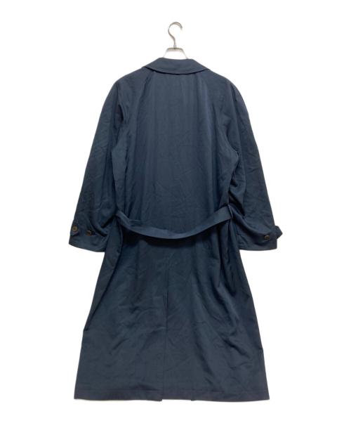 Christian Dior MONSIEUR（クリスチャンディオールムッシュ）Christian Dior MONSIEUR (クリスチャンディオールムッシュ) シルクトレンチコート ネイビー サイズ:SIZE Lの古着・服飾アイテム
