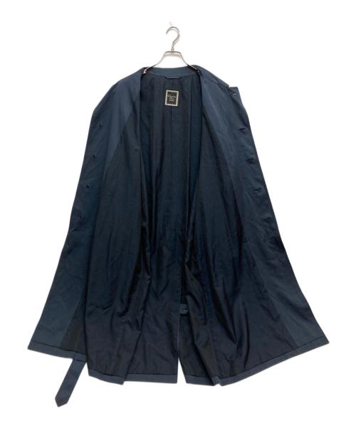 Christian Dior MONSIEUR（クリスチャンディオールムッシュ）Christian Dior MONSIEUR (クリスチャンディオールムッシュ) シルクトレンチコート ネイビー サイズ:SIZE Lの古着・服飾アイテム