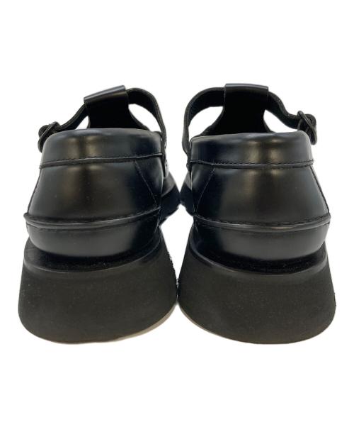 HEREU（ヘリュー）HEREU (ヘリュー) ソラー スポーツ トレッドソール Tバーローファー ブラック サイズ:SIZE38の古着・服飾アイテム