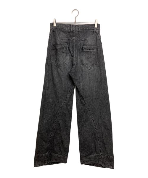 YUKI HASHIMOTO（ユウキハシモト）YUKI HASHIMOTO (ユウキハシモト) TWISTED JEANS ブラック サイズ:SIZE44の古着・服飾アイテム