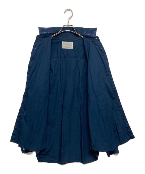 KOLOR（カラー）KOLOR (カラー) ステッチディテールシャツ ネイビー サイズ:SIZE3の古着・服飾アイテム