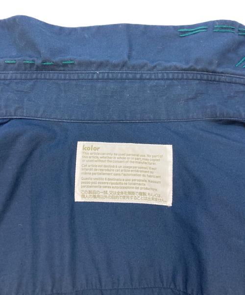 KOLOR（カラー）KOLOR (カラー) ステッチディテールシャツ ネイビー サイズ:SIZE3の古着・服飾アイテム