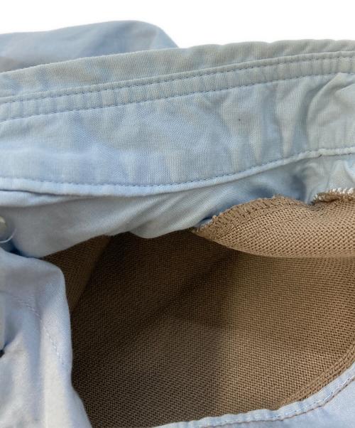 KOLOR（カラー）KOLOR (カラー) 強撚天竺 S/S KNIT ドッキングニットポロシャツ ベージュ×ブルー サイズ:SIZE3の古着・服飾アイテム