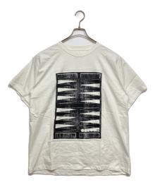 MM6 Maison Margiela（エムエムシックスメゾンマルジェラ）の古着「BACKGAMMON PRINTED TEE」｜ホワイト