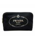 PRADA（プラダ）の古着「カナパ ロゴキャンバスコスメポーチ」｜ブラック