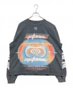 RRR123リヴィントンロイレビス）の古着「DIVINITY PAPER GARDEN LS TEE」｜ブラック