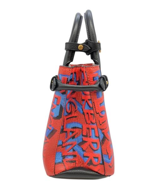 BURBERRY（バーバリー）BURBERRY (バーバリー) Small Banner Graffiti Tote レッド サイズ:実寸サイズをご参照下さい。の古着・服飾アイテム
