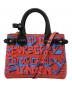 BURBERRY（バーバリー）の古着「Small Banner Graffiti Tote」｜レッド